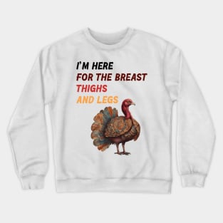 Thanksgiving Turkey in Retro Colors Crewneck Sweatshirt